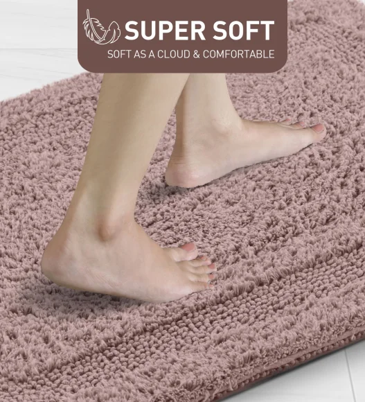 Reversible Cotton Bath Mat, Stucco