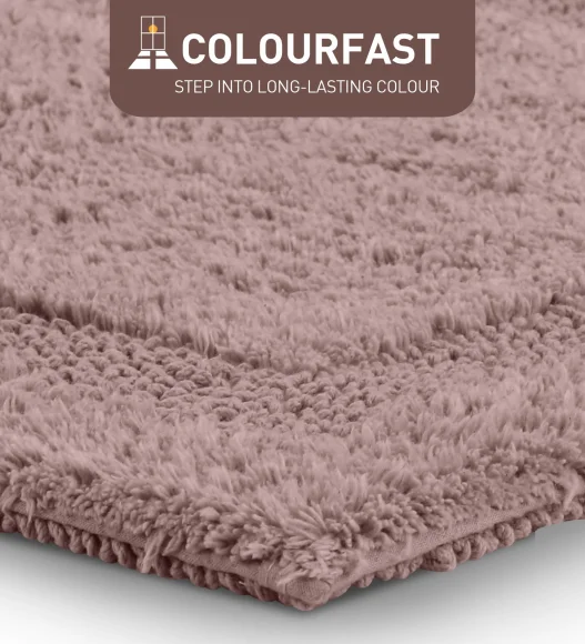 Reversible Cotton Bath Mat, Stucco