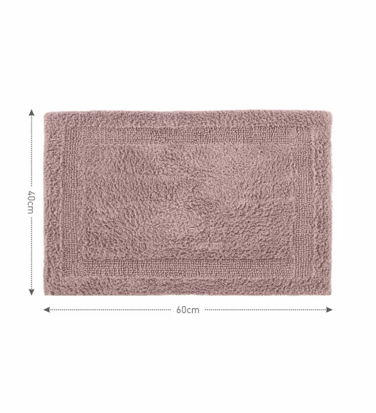 Reversible Cotton Bath Mat, Stucco