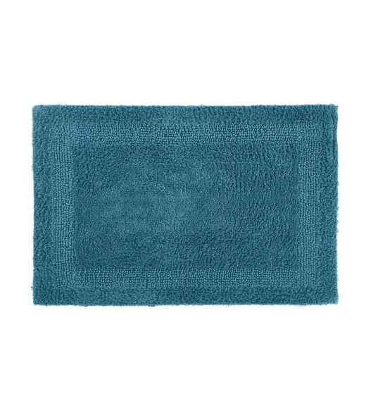 Reversible Cotton Bath Mat, Peacock