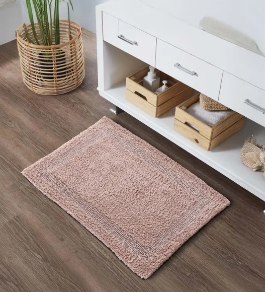 Reversible Cotton Bath Mat, Moonlight