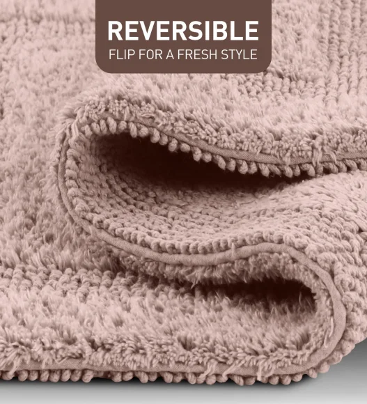 Reversible Cotton Bath Mat, Moonlight