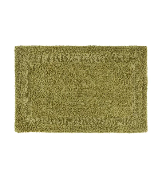 Reversible Cotton Bath Mat, Olive