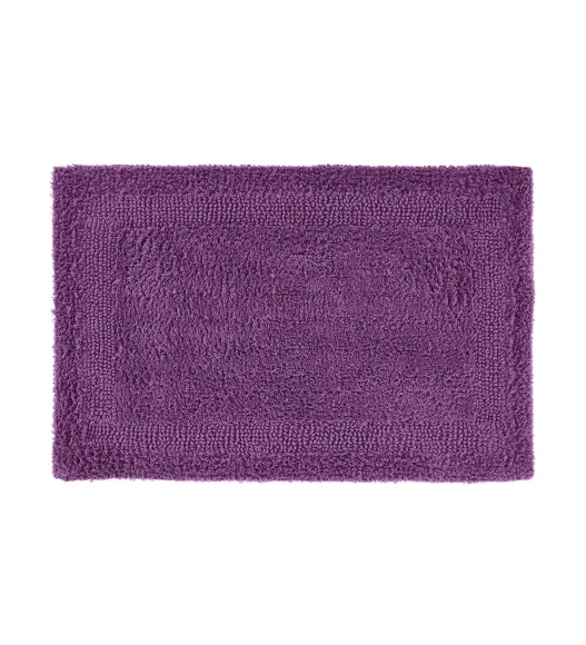 Reversible Cotton Bath Mat, Purple Gum Drop