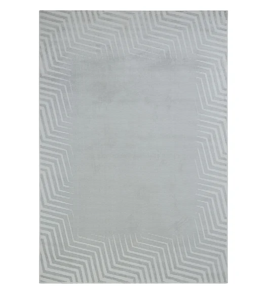 Penny Polyester Abstract Carpet Grey