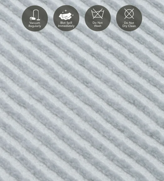 Penny Polyester Abstract Carpet Grey