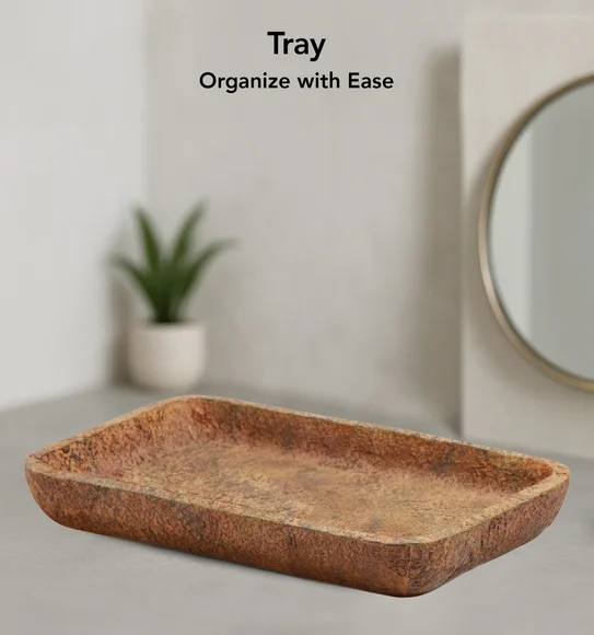 Myra 3 Pcs Polyresin Bath Set Chocolate