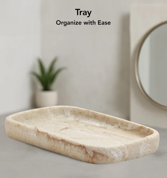 Myra 3 Pcs Polyresin Bath Set Beige