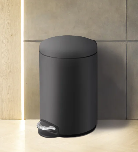 Eko 9213 Maggey Stainless Steel Fingerprint Resistant Step Bin Black