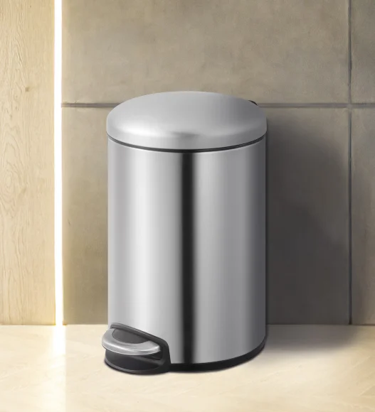 Eko 9213 Maggey Stainless Steel Fingerprint Resistant Step Bin Metallic