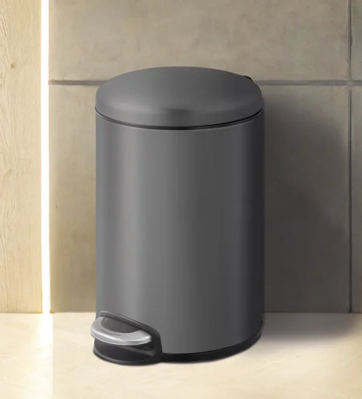 Eko 9213 Maggey Stainless Steel Fingerprint Resistant Step Bin Titanium Grey