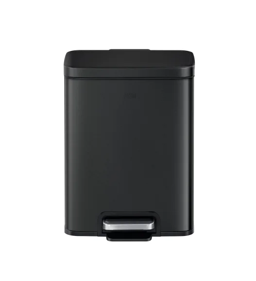 Eko 9361 Madison Stainless Steel Fingerprint Resistant Step Bin Black Steel