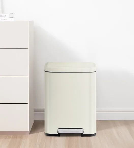 Eko 9361 Madison Stainless Steel Fingerprint Resistant Step Bin Grey
