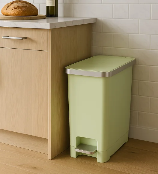 Eko 6377 Hana Fingerprint Resistant Plastic Plastic Bin Green