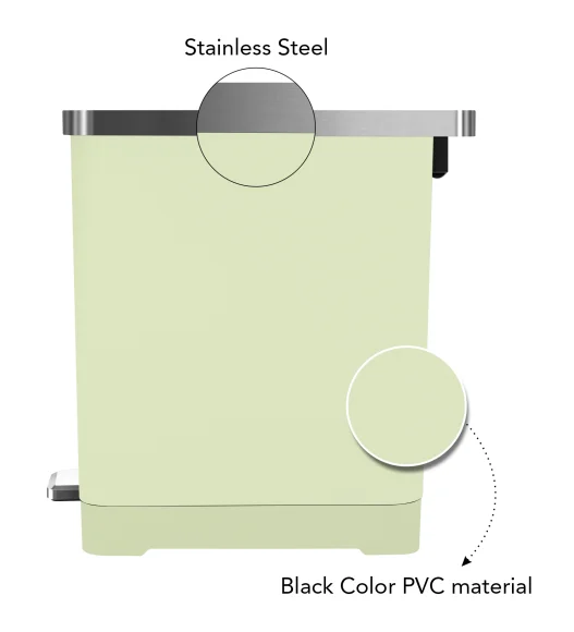 Eko 6377 Hana Fingerprint Resistant Plastic Plastic Bin Green