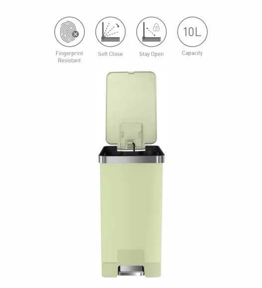 Eko 6377 Hana Fingerprint Resistant Plastic Plastic Bin Green