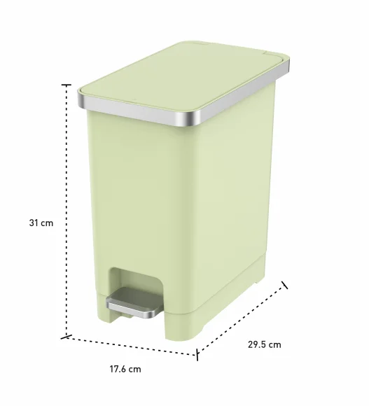 Eko 6377 Hana Fingerprint Resistant Plastic Plastic Bin Green