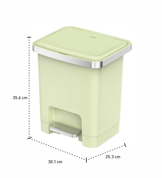 Eko 6388 Hana Fingerprint Resistant Plastic Plastic Bin Green