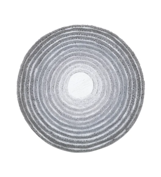 Supersoft Polyester Bath Mat with Anti-Skid TPR Backing, 90 x 90 cm, Grey