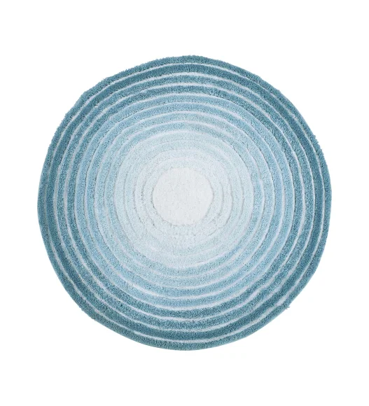 Supersoft Polyester Bath Mat with Anti-Skid TPR Backing, 90 x 90 cm, Teal