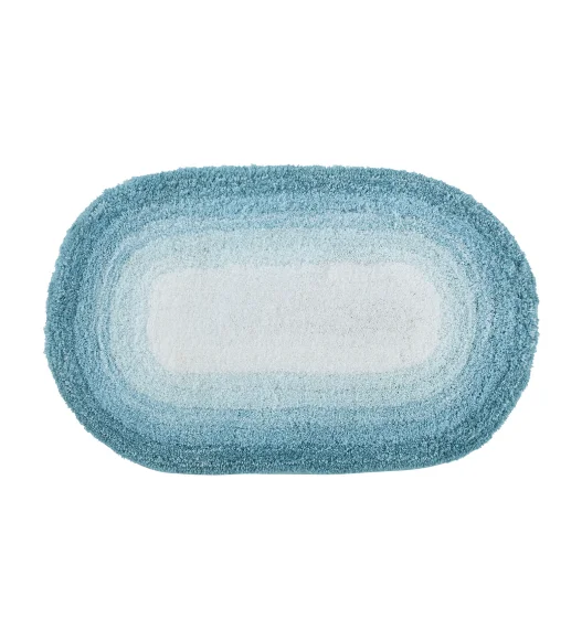 Supersoft Polyester Bath Mat with Anti-Skid TPR Backing, 50 x 80 cm, Teal