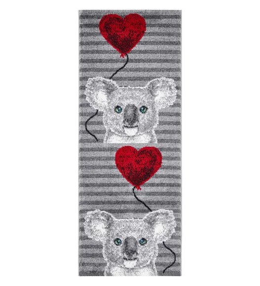 Polypropylene Kids Runner with Jute Backing | Grey | (W)60 x (L)150