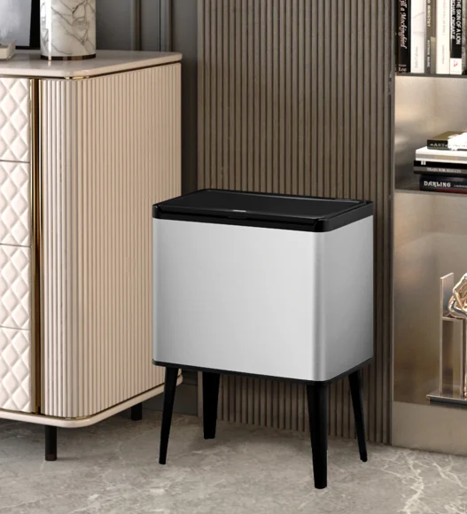 Eko 8128 Fingerprint Resistant Sensor Bin Metallic