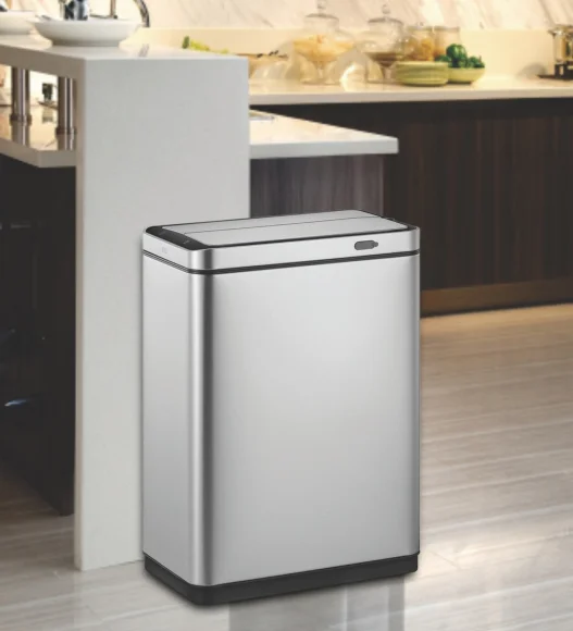 Eko 9387R X Wing Fingerprint Resistant Sensor Bin Metallic