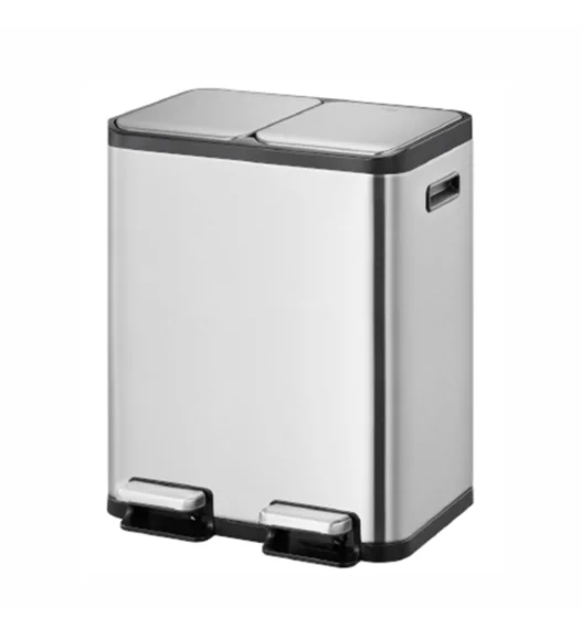 EKO 9129 Eco Casa II Double Liner Recycling Step Bin Metallic