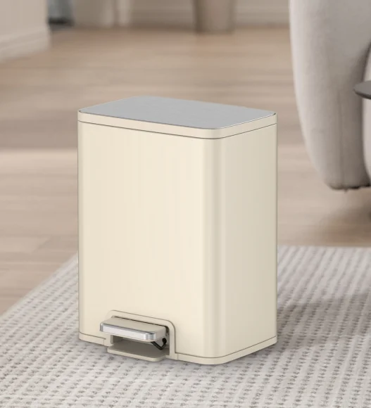 Eko 9161 Marina Fingerprint resistant Step Bin Vannila
