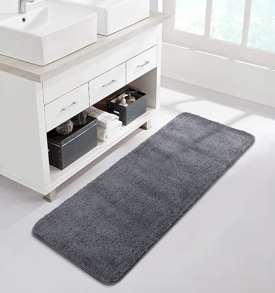 Diana Anti skid Super Absorbent Bath Mat Grey