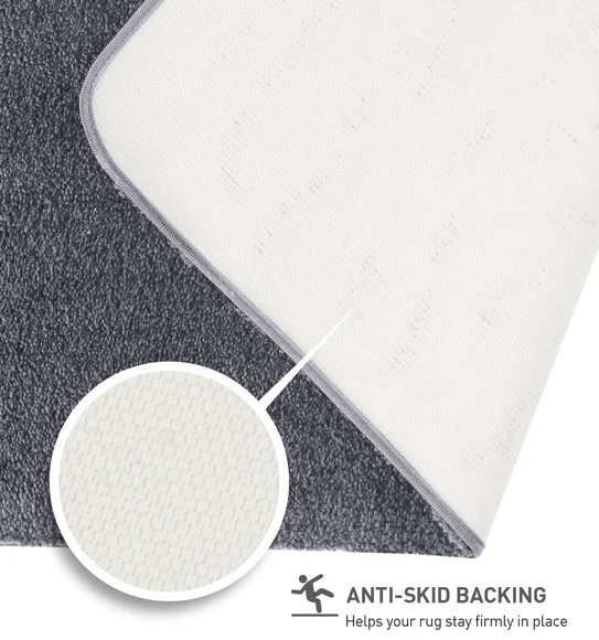 Diana Anti skid Super Absorbent Bath Mat Grey