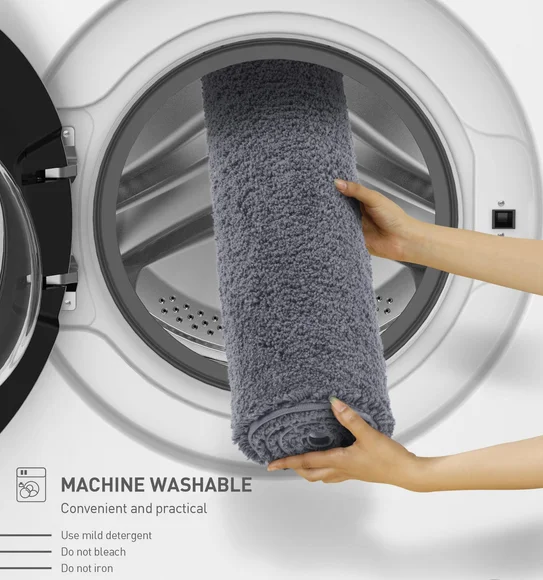 Diana Anti skid Super Absorbent Bath Mat Grey