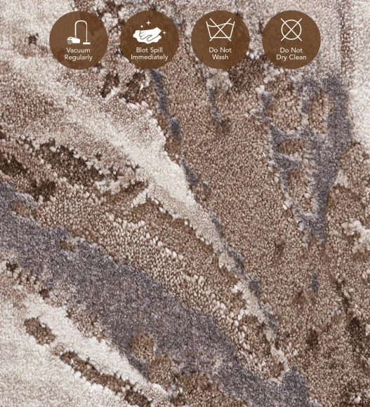 Craft Abstract Carpet Beige, 200x290cm