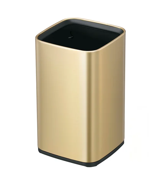 Fingerprint Resistant Rectangular Open Bin Champagne Gold, 7 Ltr