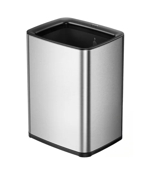 Fingerprint Resistant Rectangular Open Bin Metallic, 10 Ltr