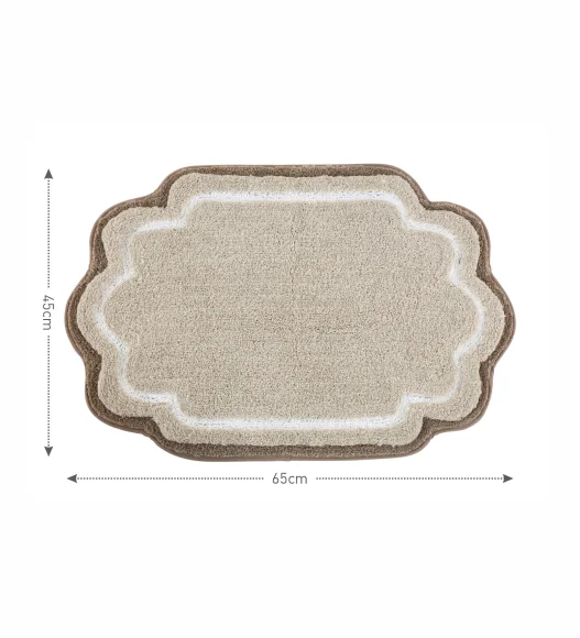 Stone Anti Skid Polyester Bathmat, Soft and Ultra Absorbent