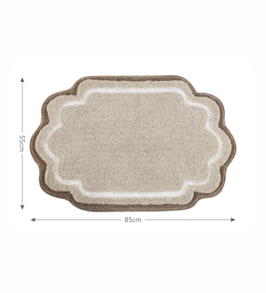 Stone Anti Skid Polyester Bathmat, Soft and Ultra Absorbent