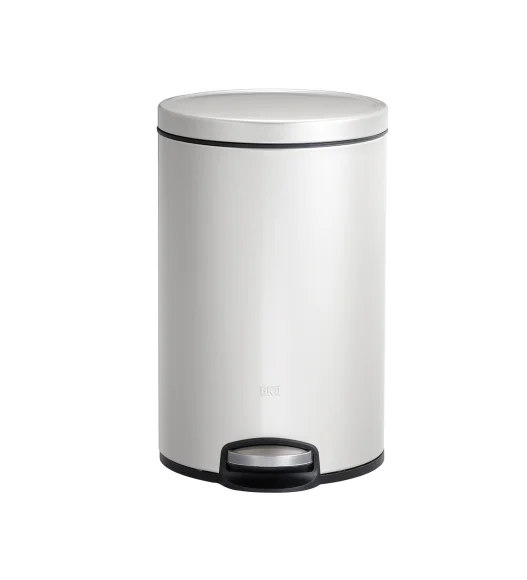 EKO 9115 Artistic Soft Close Fingerprint Resistant Step Bin White