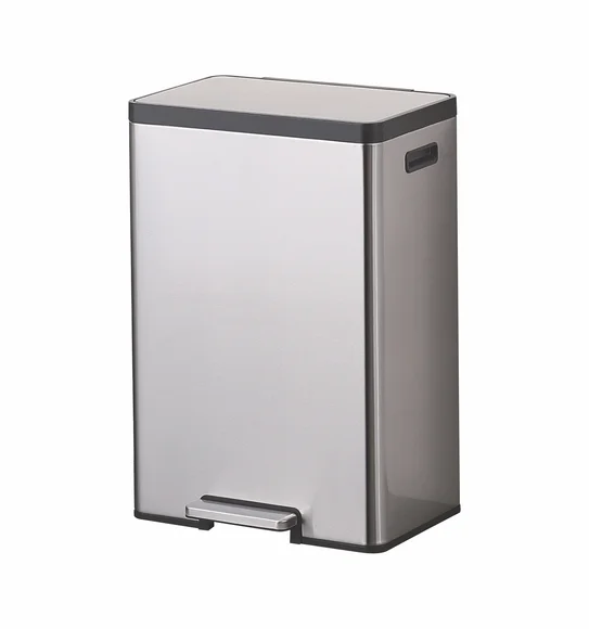 Eko 9138 Eco Casa II Fingerprint Resistant Step Bin Metallic