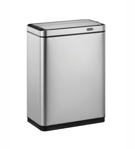 X Wing 45L Stainless Steel Sensor Bin with Removable Inner Bucket, Metallic