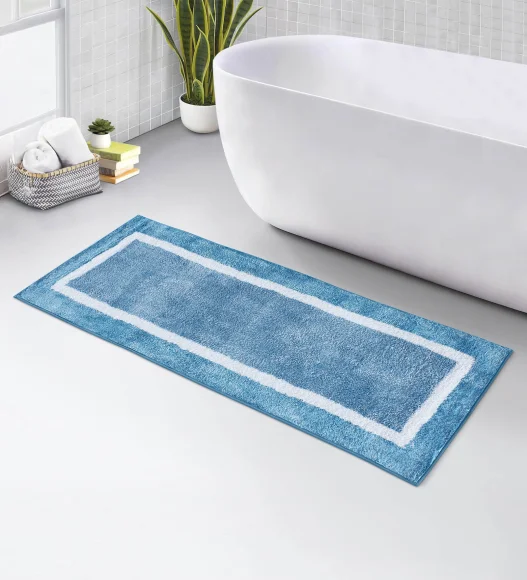 Quick Dry Super soft Bath Mat Teal Blue