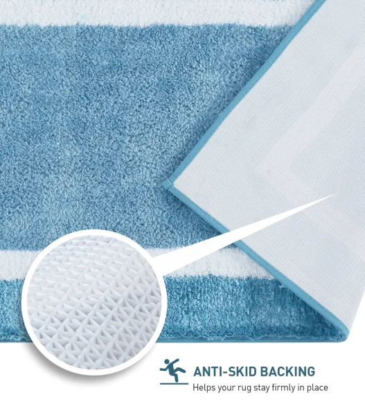 Quick Dry Super soft Bath Mat Teal Blue