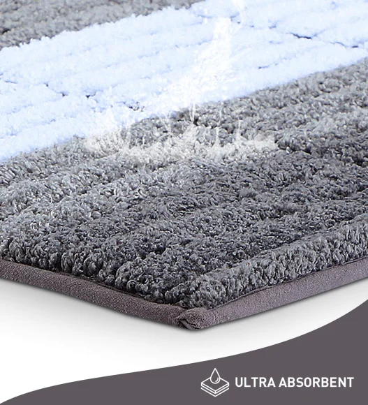 Quick Dry Anti skid Bath Mat Charcoal