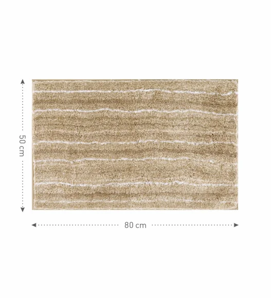 Quick Dry Anti skid Bath Mat Beige