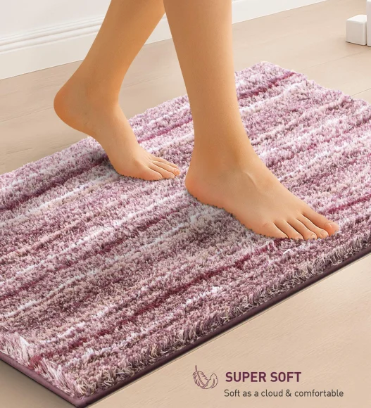 Quick Dry Anti skid Bath Mat Mouve